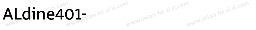 ALdine401字体转换