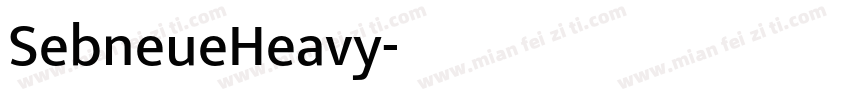 SebneueHeavy字体转换