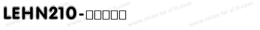 LEHN210字体转换
