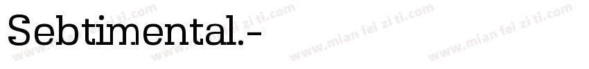 Sebtimental.字体转换