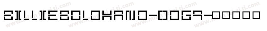 Billieboldhand-0dg9字体转换