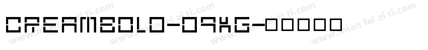 Creambold-d9Kg字体转换