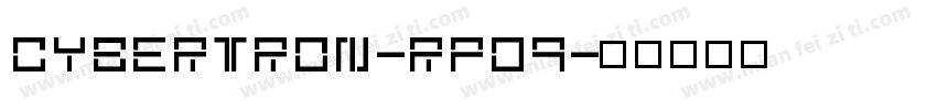 Cybertron-rpD9字体转换