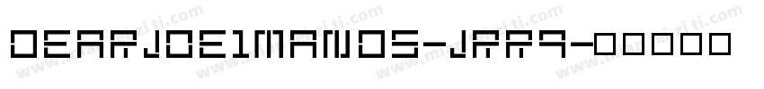 Dearjoe1Mands-jRR9字体转换