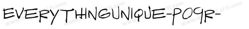 EverythingUnique-po9r字体转换