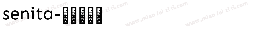 senita字体转换