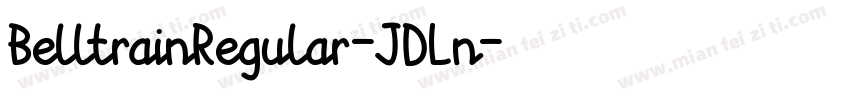 BelltrainRegular-JDLn字体转换