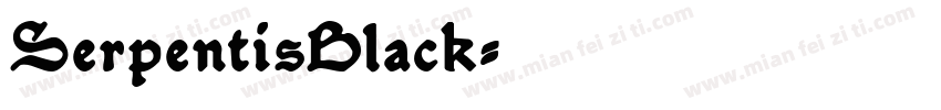 SerpentisBlack字体转换
