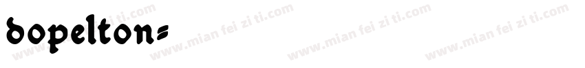 dopelton字体转换
