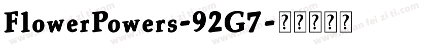 FlowerPowers-92G7字体转换