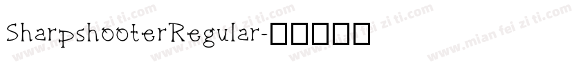 SharpshooterRegular字体转换