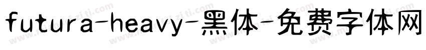 futura-heavy-黑体字体转换
