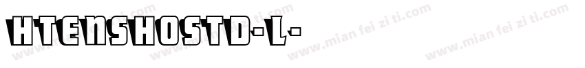 HTenShoStd-L字体转换