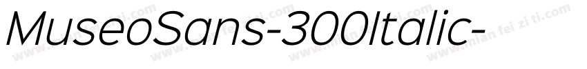 MuseoSans-300Italic字体转换