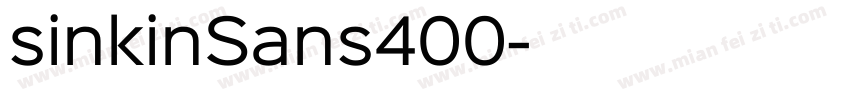 sinkinSans400字体转换