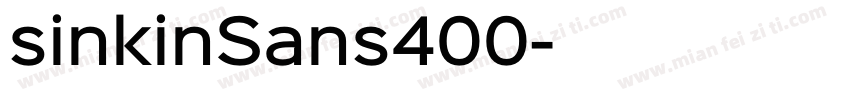 sinkinSans400字体转换