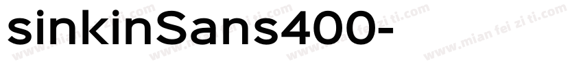 sinkinSans400字体转换