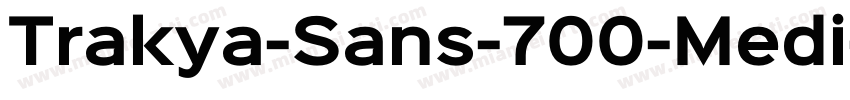 Trakya-Sans-700-Medi字体转换