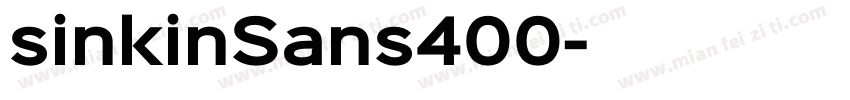 sinkinSans400字体转换