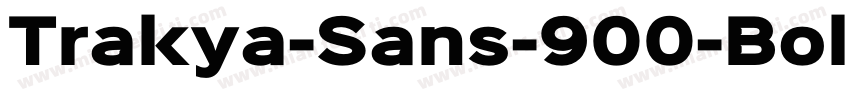 Trakya-Sans-900-Bold字体转换