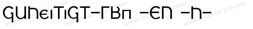 JQHeiTiJT-GBpc-EUC-H字体转换
