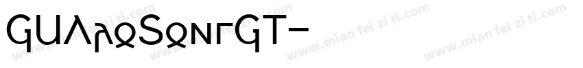 JQLaoSongJT字体转换