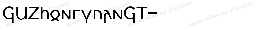 JQZhongyuanJT字体转换