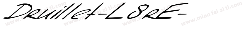 Druillet-L8rE字体转换