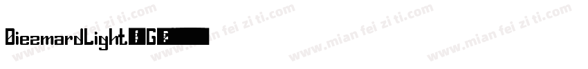 DiezmardLight-WG9E字体转换