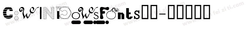C:WINDOWSFonts字体字体转换