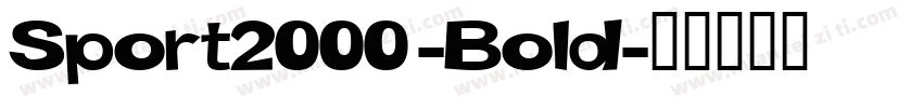 Sport2000-Bold字体转换