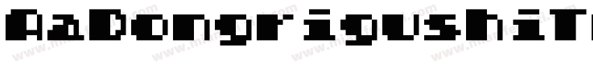 AaDongrigushiTrueType字体转换