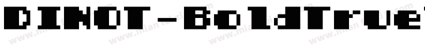 DINOT-BoldTrueType字体转换
