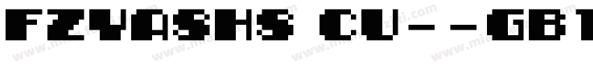FZYASHS_CU--GB1-0TrueType字体转换