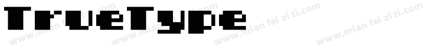 TrueType中文等寬字體字体转换