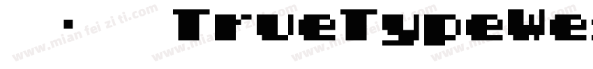 等线粗体TrueTypeWest字体转换