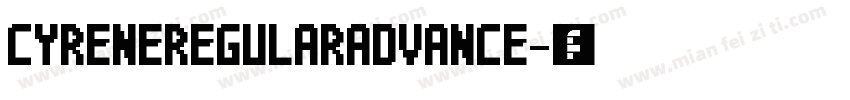 CyreneRegularAdvance字体转换