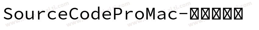 SourceCodeProMac字体转换