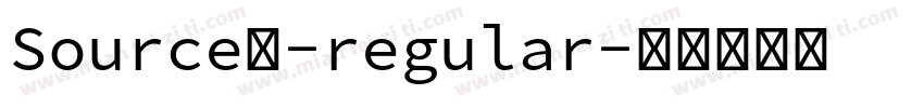 Source含-regular字体转换