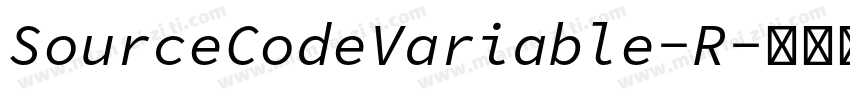 SourceCodeVariable-R字体转换