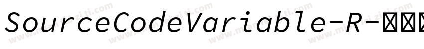 SourceCodeVariable-R字体转换