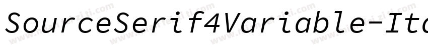 SourceSerif4Variable-Italic字体转换
