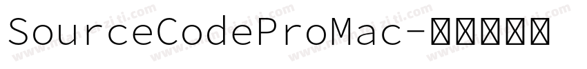 SourceCodeProMac字体转换