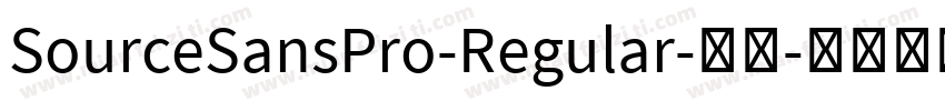 SourceSansPro-Regular-常规字体转换