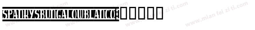 spankysbungalowblanco字体转换