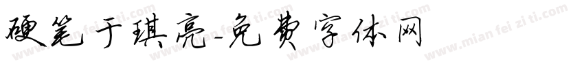 硬笔于琪亮字体转换