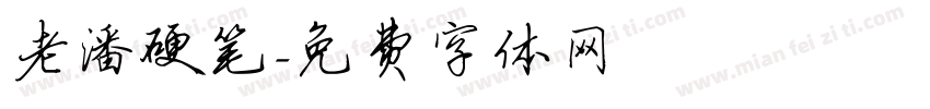 老潘硬笔字体转换