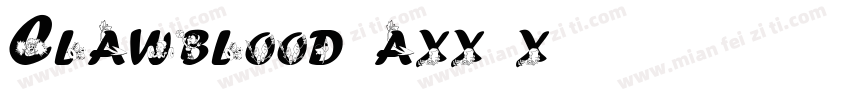 Clawblood-axx5x字体转换
