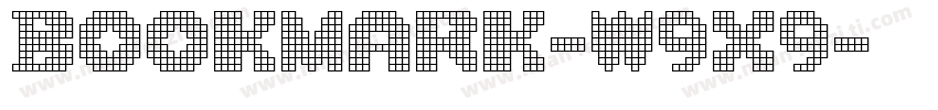 Bookmark-W9x9字体转换