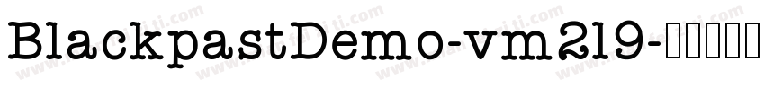 BlackpastDemo-vm2l9字体转换